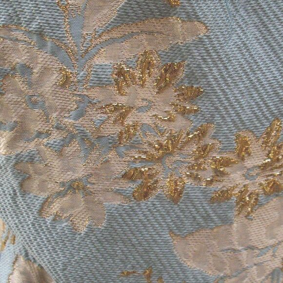 MAC DUGGAL 20726 Blue Strapless Brocade Midi Dress with Pockets - Picture 10 of 16